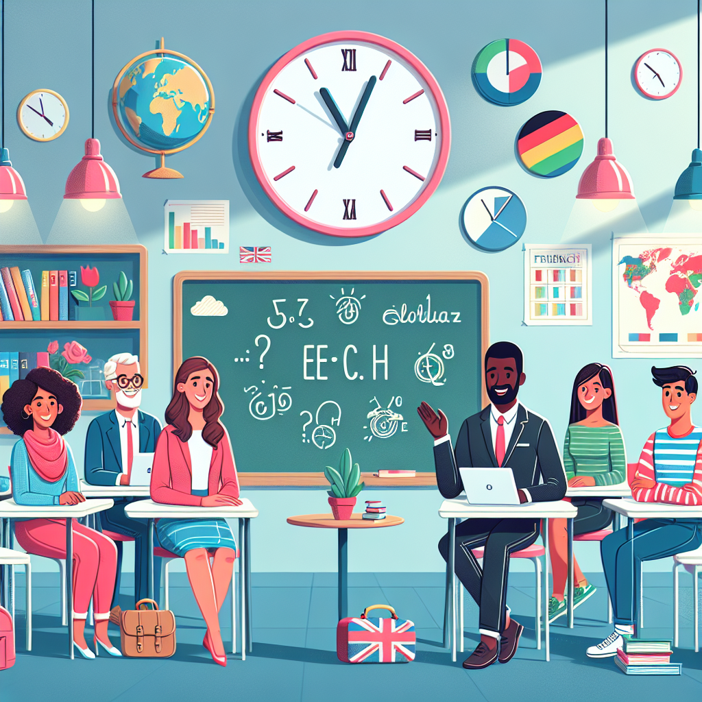Illustration of effective time management in a French class