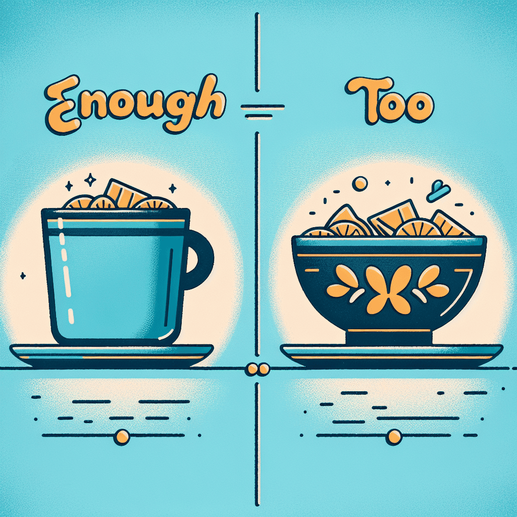 تفاوت Enough and too