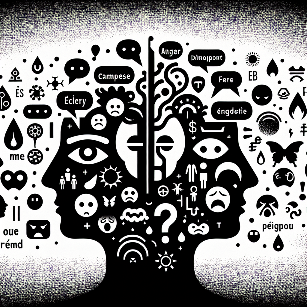 Illustration of expressing negative emotions in French