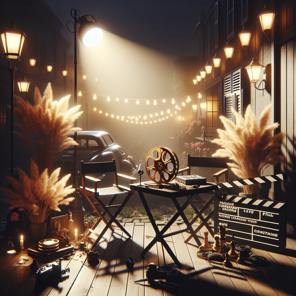 A minimal and clear image representing contemporary French cinema with elements of setting, lighting, objects, and mood.