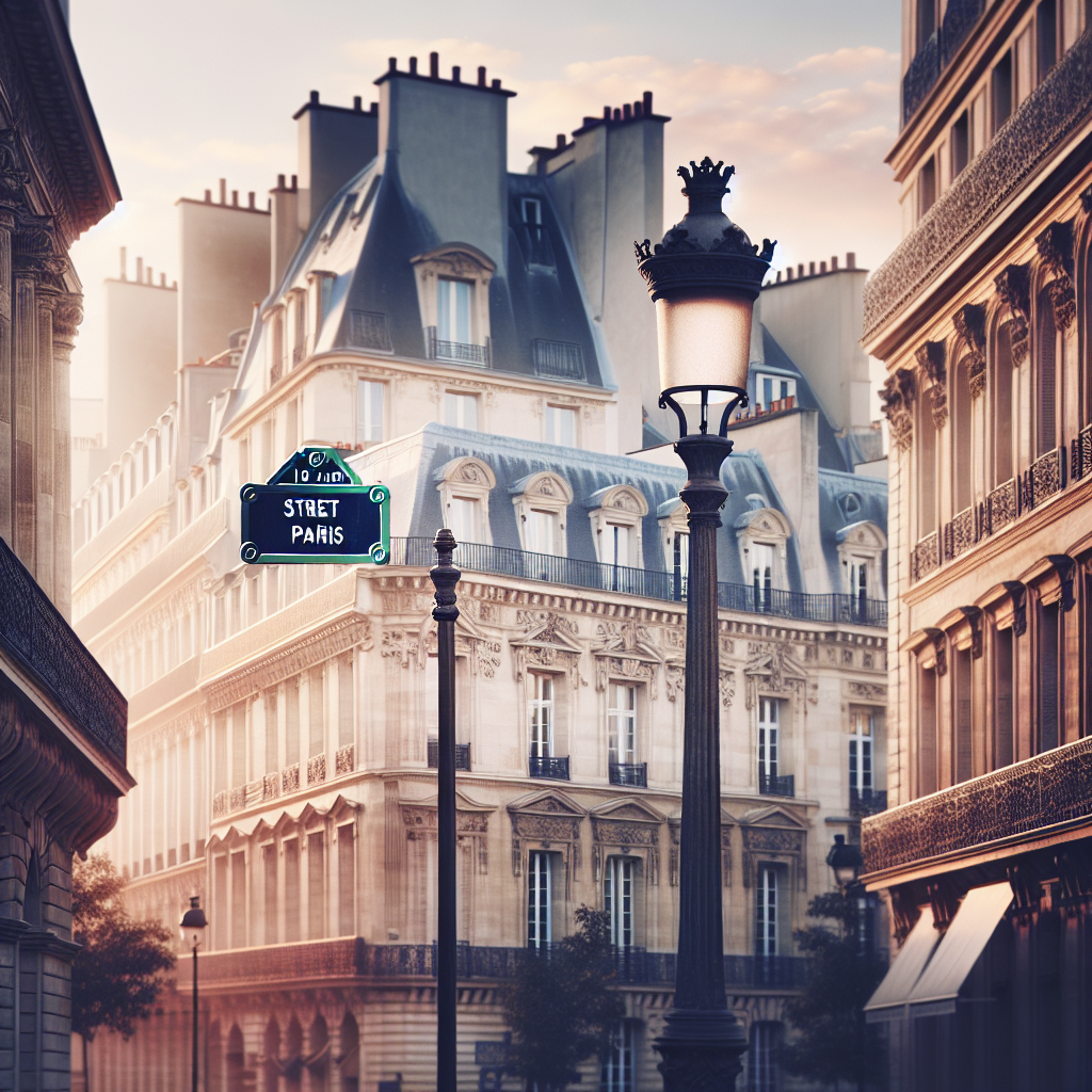 Street signs in Paris