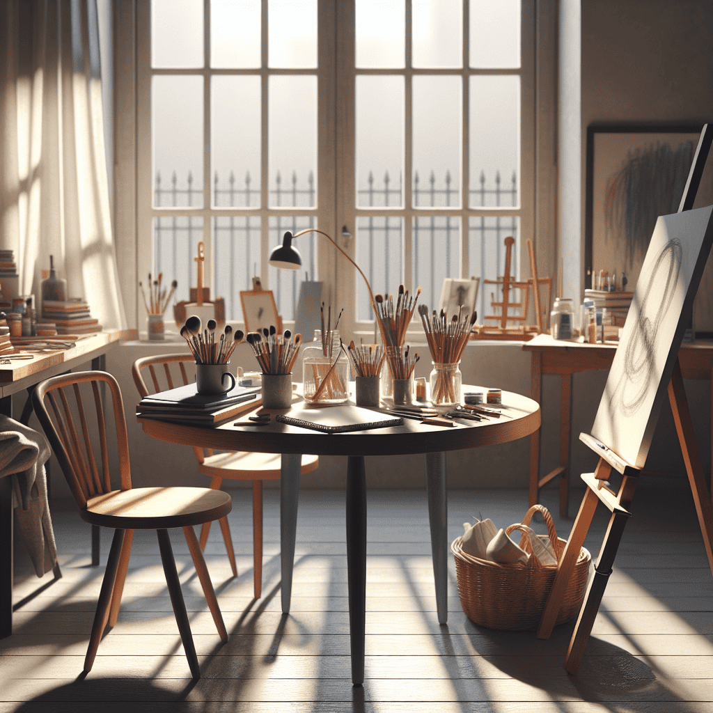 Visual arts education in French language with key vocabulary and techniques