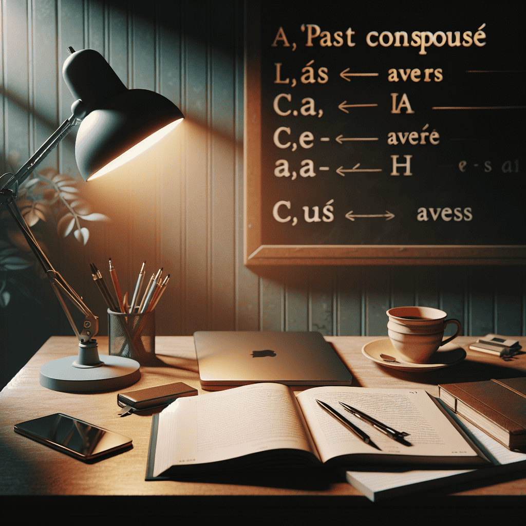 ساختار گذشته composé با avoir در زبان فرانسه
