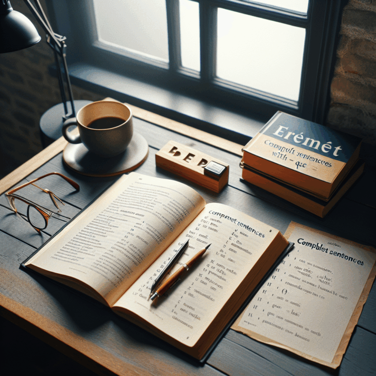 مفهوم جملات متممی فرانسه با استفاده از que