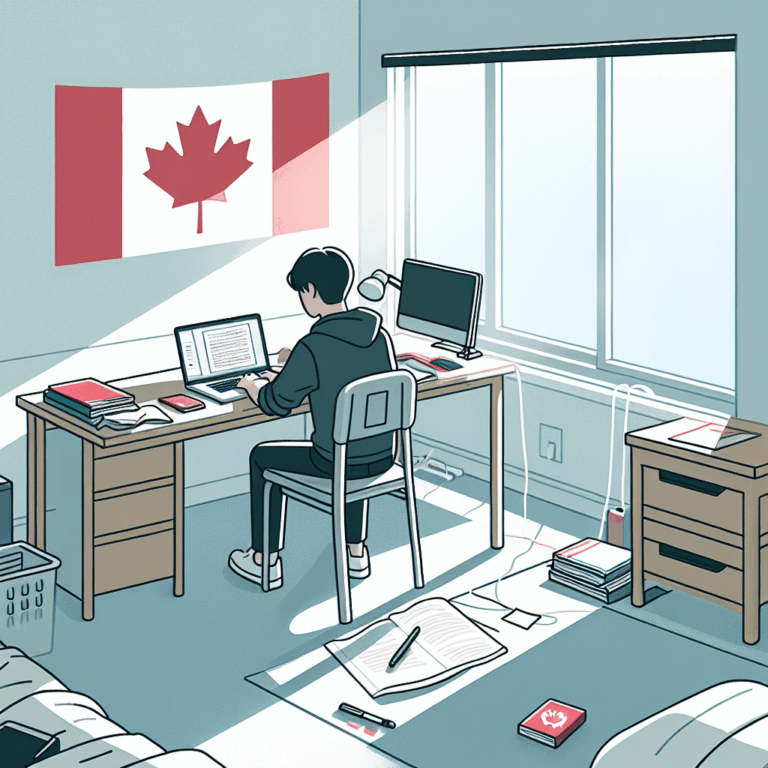 Minimal and clear image for TCF Canada exam preparation blog post