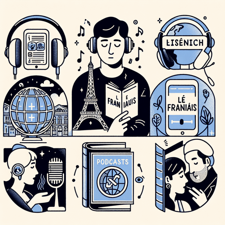 Improving French listening skills through various methods like podcasts, films, conversation classes, and language learning apps.