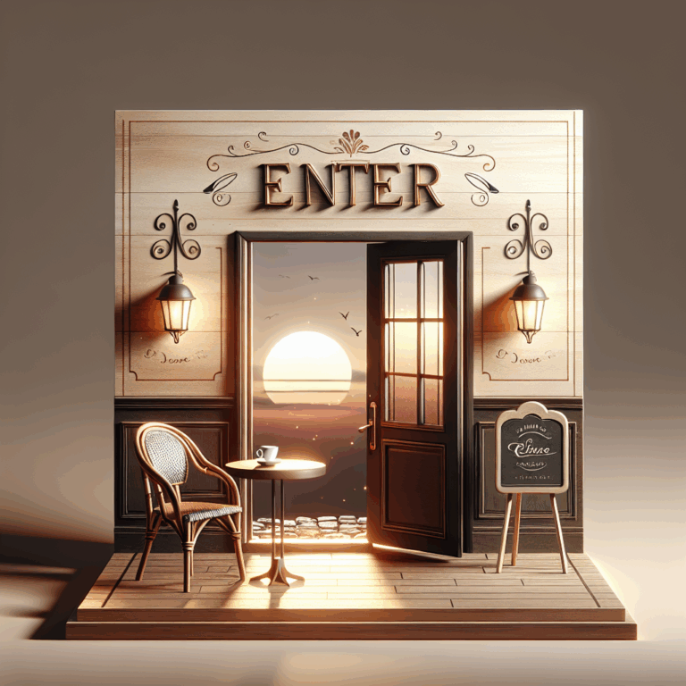 Minimal and clear image suitable for a WordPress blog article about the French verb 'entrer'