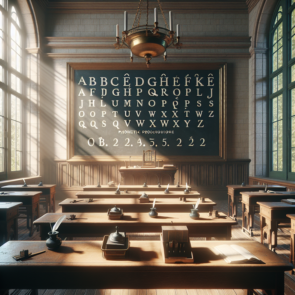 Illustration of the French alphabet and pronunciation guide