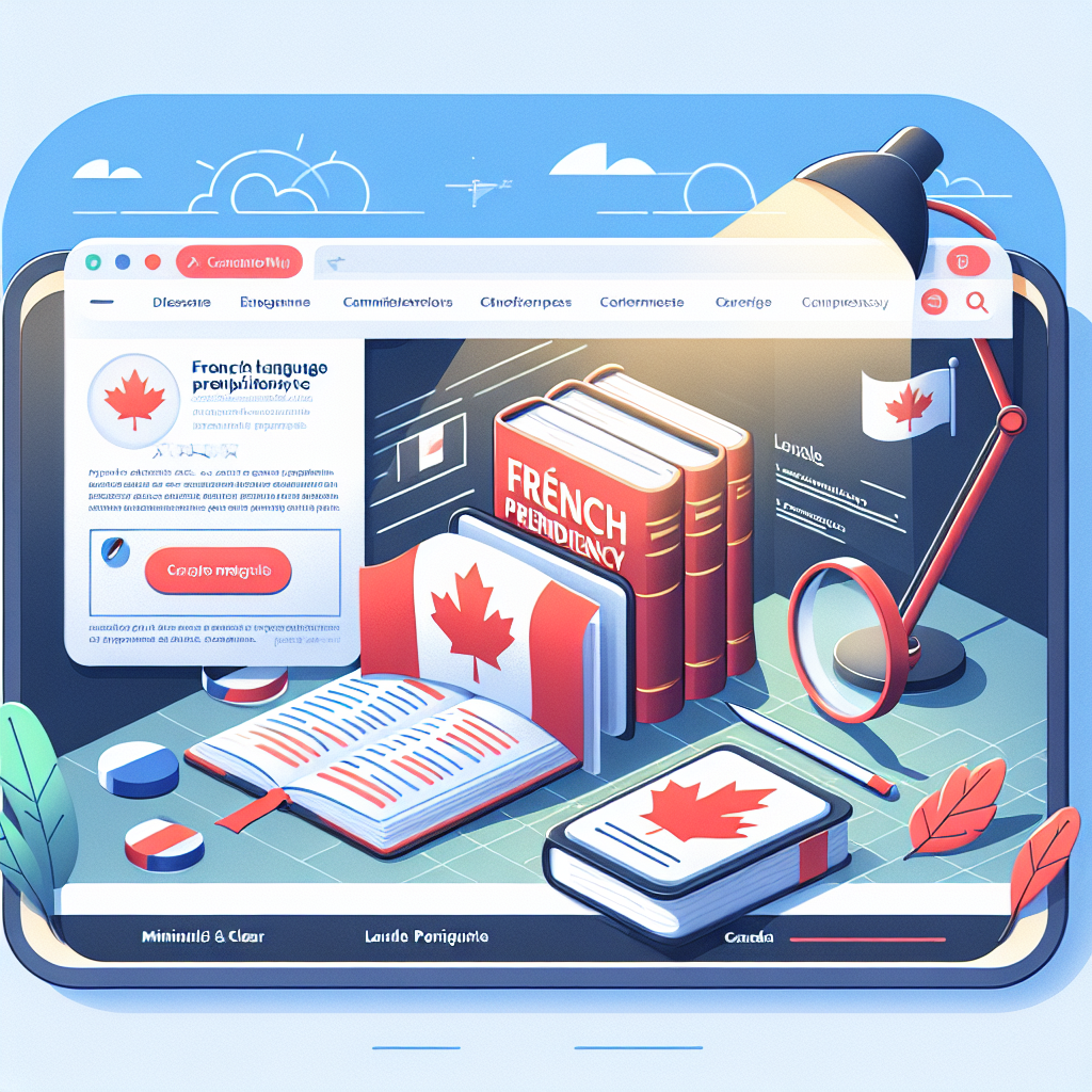 A professional image illustrating the importance of French language proficiency for Canada immigration