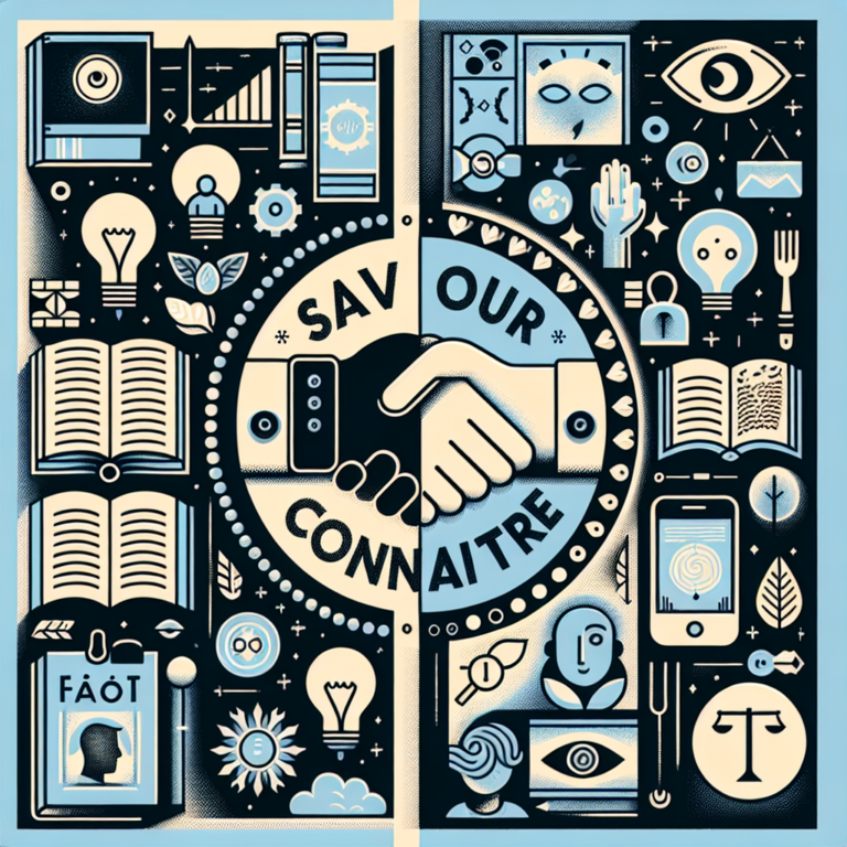 French verbs Savoir and Connaître illustrated in a minimal and clear setting for better understanding