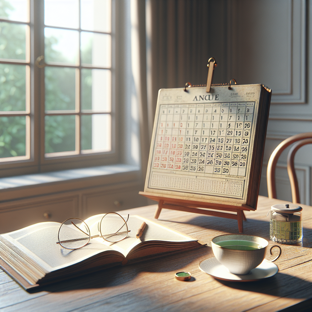 تصویر محیطی و واضح برای مقاله یادگیری تقویم فرانسوی